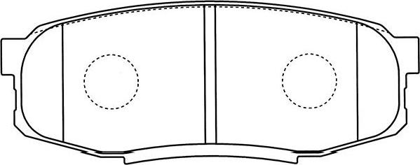 Kavo Parts BP-9122 - Тормозные колодки, дисковые, комплект unicars.by