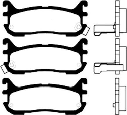 Kavo Parts BP-4541 - Тормозные колодки, дисковые, комплект unicars.by