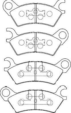 Kavo Parts BP-4547 - Тормозные колодки, дисковые, комплект unicars.by