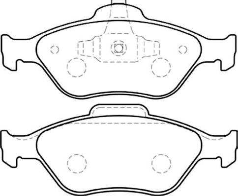 Kavo Parts BP-4554 - Тормозные колодки, дисковые, комплект unicars.by