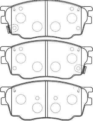 Kavo Parts BP-4550 - Тормозные колодки, дисковые, комплект unicars.by