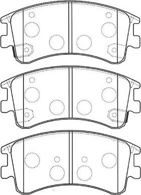 Kavo Parts BP-4551 - Тормозные колодки, дисковые, комплект unicars.by