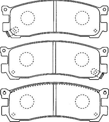 Kavo Parts BP-4552 - Тормозные колодки, дисковые, комплект unicars.by