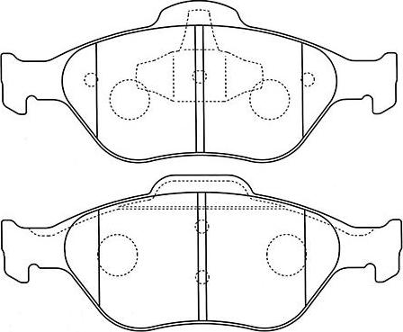 Kavo Parts BP-4567 - Тормозные колодки, дисковые, комплект unicars.by