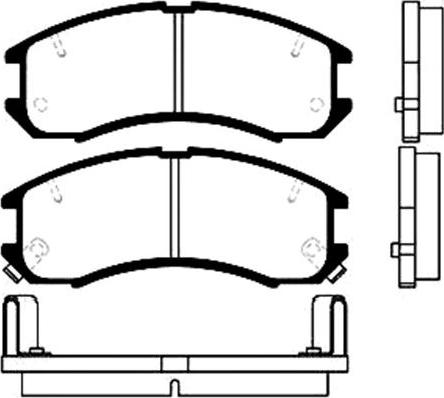 Kavo Parts BP-4516 - Тормозные колодки, дисковые, комплект unicars.by