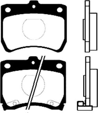 Kavo Parts BP-4511 - Тормозные колодки, дисковые, комплект unicars.by