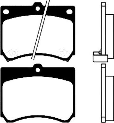 MAZDA B0YW-33-8Z - Тормозные колодки, дисковые, комплект unicars.by