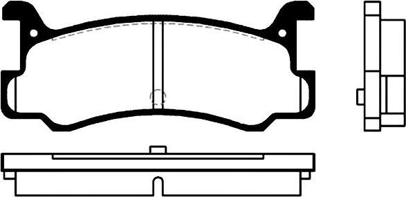 Japanparts JPP-341AF - Тормозные колодки, дисковые, комплект unicars.by