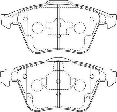 Kavo Parts BP-4579 - Тормозные колодки, дисковые, комплект unicars.by