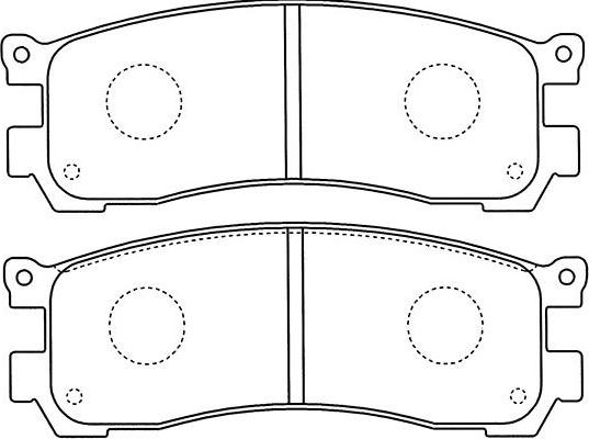 Kavo Parts BP-4571 - Тормозные колодки, дисковые, комплект unicars.by