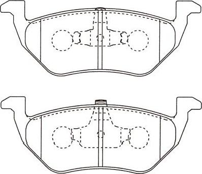 Kavo Parts BP-4578 - Тормозные колодки, дисковые, комплект unicars.by