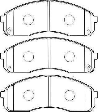 Kavo Parts BP-4008 - Тормозные колодки, дисковые, комплект unicars.by