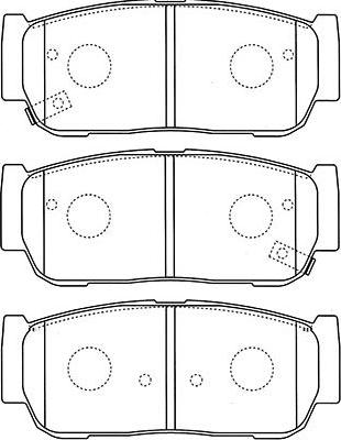 Kavo Parts BP-4019 - Тормозные колодки, дисковые, комплект unicars.by