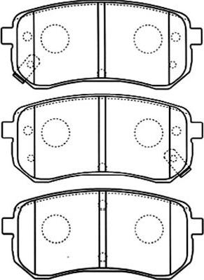 Kavo Parts BP-4014 - Тормозные колодки, дисковые, комплект unicars.by