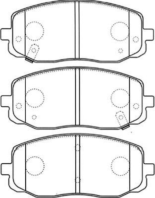 Kavo Parts BP-4015 - Тормозные колодки, дисковые, комплект unicars.by