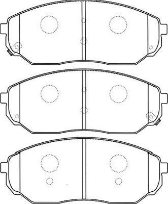 Kavo Parts BP-4010 - Тормозные колодки, дисковые, комплект unicars.by