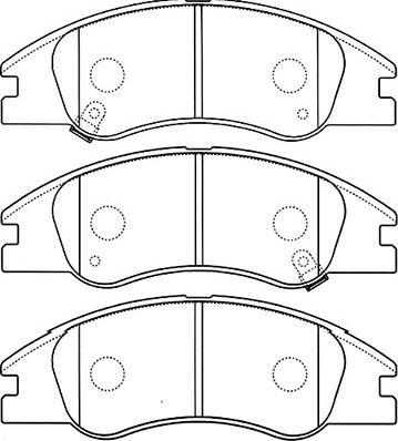 Kavo Parts BP-4012 - Тормозные колодки, дисковые, комплект unicars.by