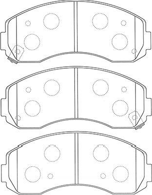 Kavo Parts BP-4020 - Тормозные колодки, дисковые, комплект unicars.by