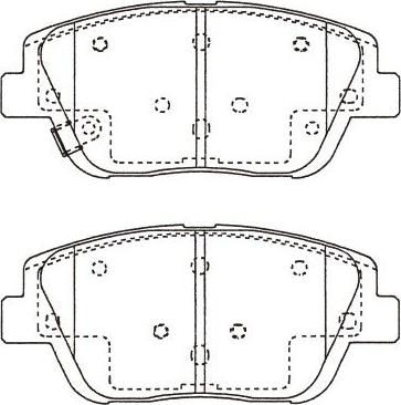 Kavo Parts BP-4028 - Тормозные колодки, дисковые, комплект unicars.by