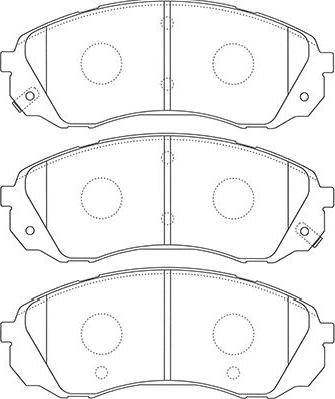 Kavo Parts BP-4022 - Тормозные колодки, дисковые, комплект unicars.by