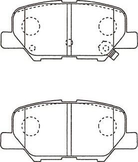 Kavo Parts BP-5562 - Тормозные колодки, дисковые, комплект unicars.by