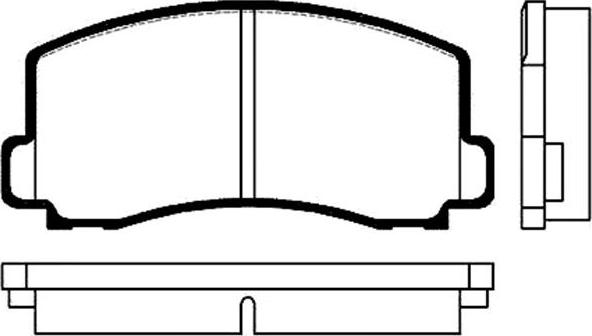 HELLA 8DB 355 021-061 - Тормозные колодки, дисковые, комплект unicars.by