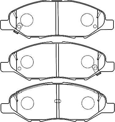 Kavo Parts BP-6599 - Тормозные колодки, дисковые, комплект unicars.by