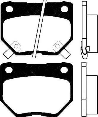 SKANIMPORT BHS 1005 - Тормозные колодки, дисковые, комплект unicars.by