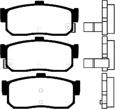 Spidan 32100 - Тормозные колодки, дисковые, комплект unicars.by