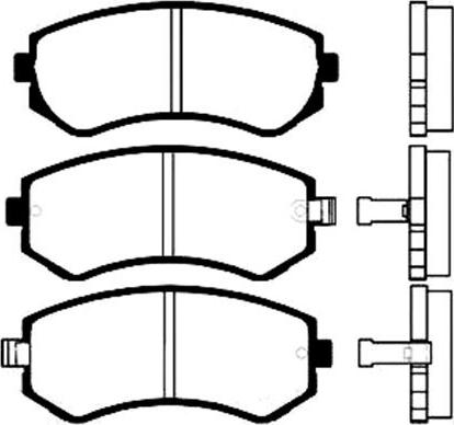 Herth+Buss Elparts J3601060 - Тормозные колодки, дисковые, комплект unicars.by