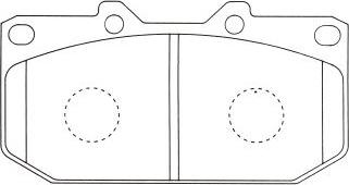 Advics SS258-S - Тормозные колодки, дисковые, комплект unicars.by