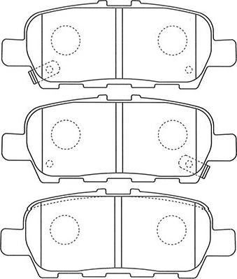 Kavo Parts BP-6605 - Тормозные колодки, дисковые, комплект unicars.by