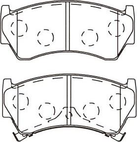 Aisin B1N237 - Тормозные колодки, дисковые, комплект unicars.by