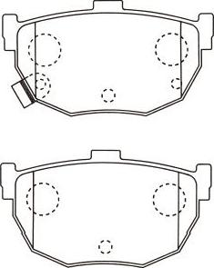 Kavo Parts BP-6617 - Тормозные колодки, дисковые, комплект unicars.by