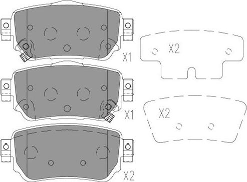 Kavo Parts BP-6634 - Тормозные колодки, дисковые, комплект unicars.by