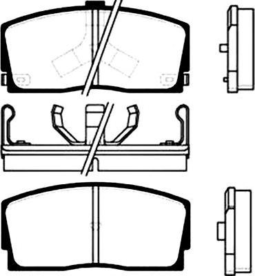 Kavo Parts BP-1503 - Тормозные колодки, дисковые, комплект unicars.by