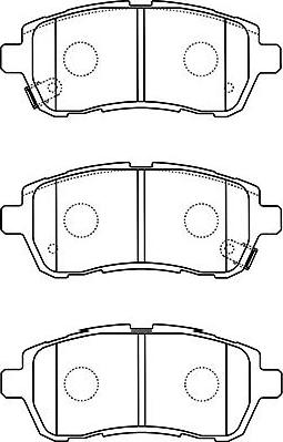 Kavo Parts BP-1519 - Тормозные колодки, дисковые, комплект unicars.by