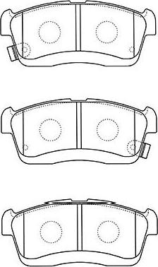 Kavo Parts BP-1518 - Тормозные колодки, дисковые, комплект unicars.by