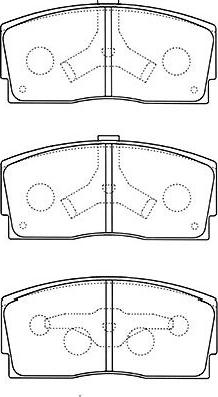 Kavo Parts BP-1517 - Тормозные колодки, дисковые, комплект unicars.by