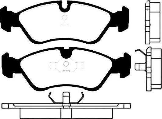 Kavo Parts BP-1001 - Тормозные колодки, дисковые, комплект unicars.by