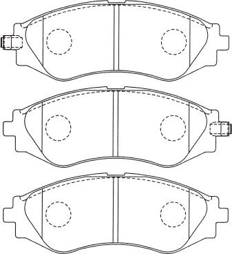 Kavo Parts BP-1003 - Тормозные колодки, дисковые, комплект unicars.by