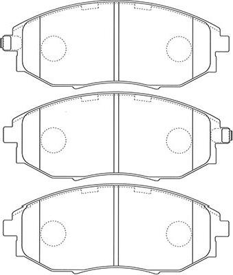 Kavo Parts BP-1014 - Тормозные колодки, дисковые, комплект unicars.by