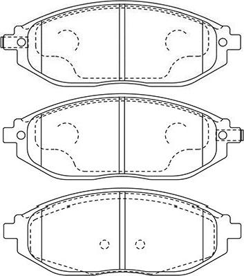 Kavo Parts BP-1016 - Тормозные колодки, дисковые, комплект unicars.by