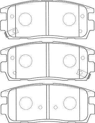 Kavo Parts BP-1013 - Тормозные колодки, дисковые, комплект unicars.by