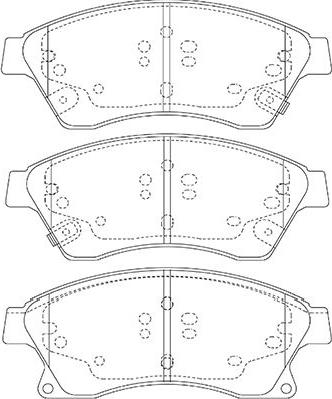 Kavo Parts BP-1017 - Тормозные колодки, дисковые, комплект unicars.by