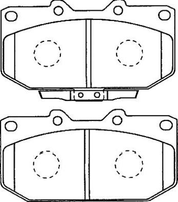 Kavo Parts BP-8016 - Тормозные колодки, дисковые, комплект unicars.by