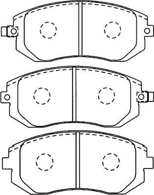 Kavo Parts BP-8017 - Тормозные колодки, дисковые, комплект unicars.by