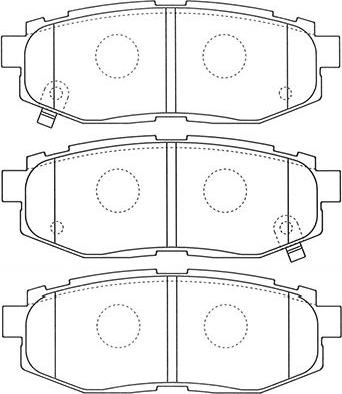 Kavo Parts BP-8023 - Тормозные колодки, дисковые, комплект unicars.by