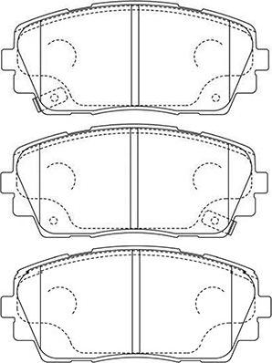 Kavo Parts BP-3045 - Тормозные колодки, дисковые, комплект unicars.by