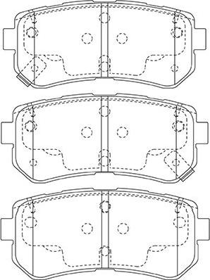 Kavo Parts BP-3046 - Тормозные колодки, дисковые, комплект unicars.by